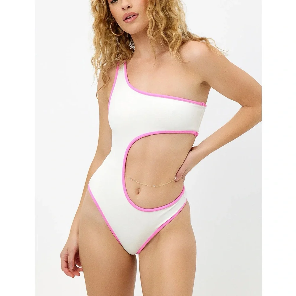 Frankie's Bikinis Cash Terry One Piece Swimsuit